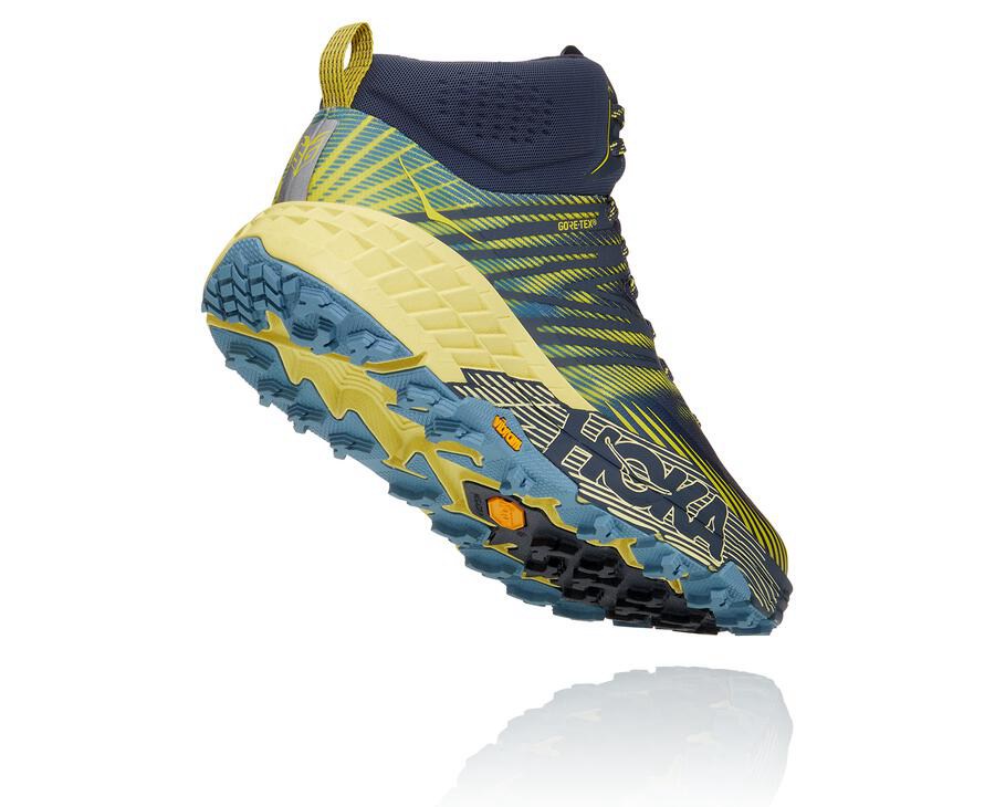 Hoka One One Trailsko Herre - Speedgoat Mid Gore-Tex 2 - Mørkeblå - 580296PXH